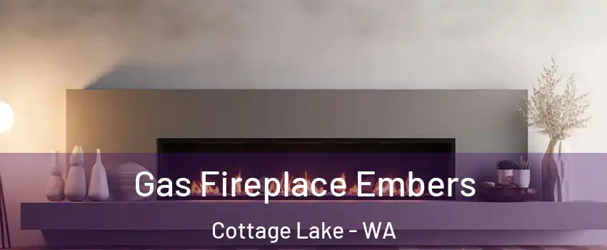  Gas Fireplace Embers Cottage Lake - WA