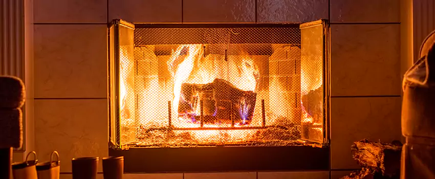 Mendota Hearth Landscape Fireplace Installation in Cottage Lake, Washington
