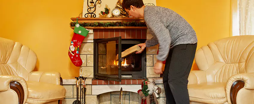 Rusted Metal Fireplace Restoration in Cottage Lake, Washington