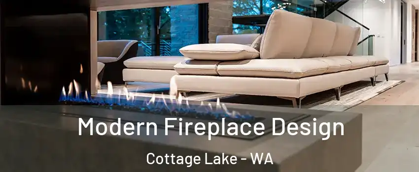  Modern Fireplace Design Cottage Lake - WA